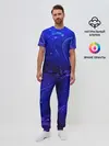 Мужская пижама с брюками / СИНИЙ КОСМОС