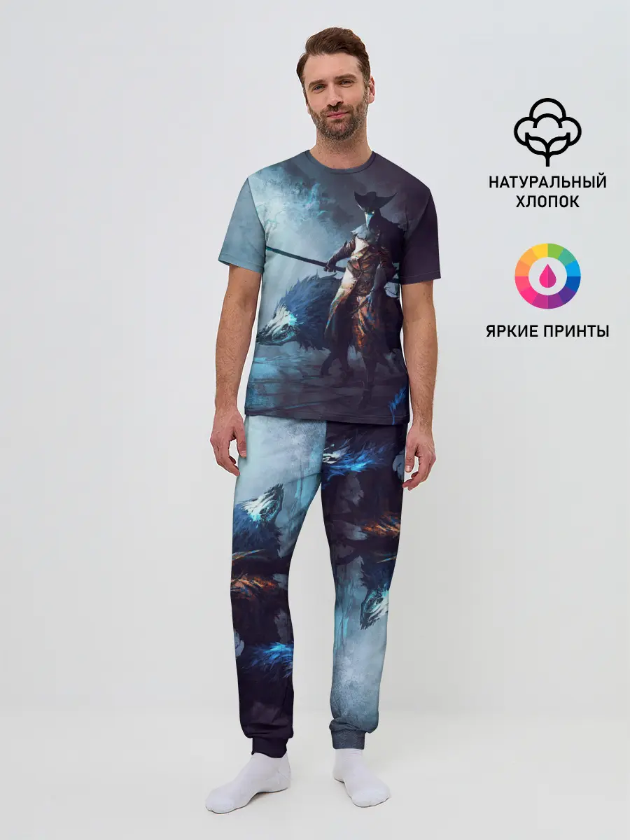 Мужская пижама с брюками / Plague Doctor painting