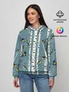 Женское худи / Синички на берёзах