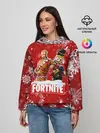 Женское худи / Новогодний Fortnite