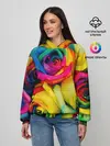 Женское худи / Разноцветные розы