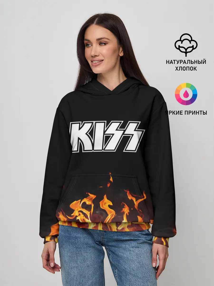Женское худи / Kiss