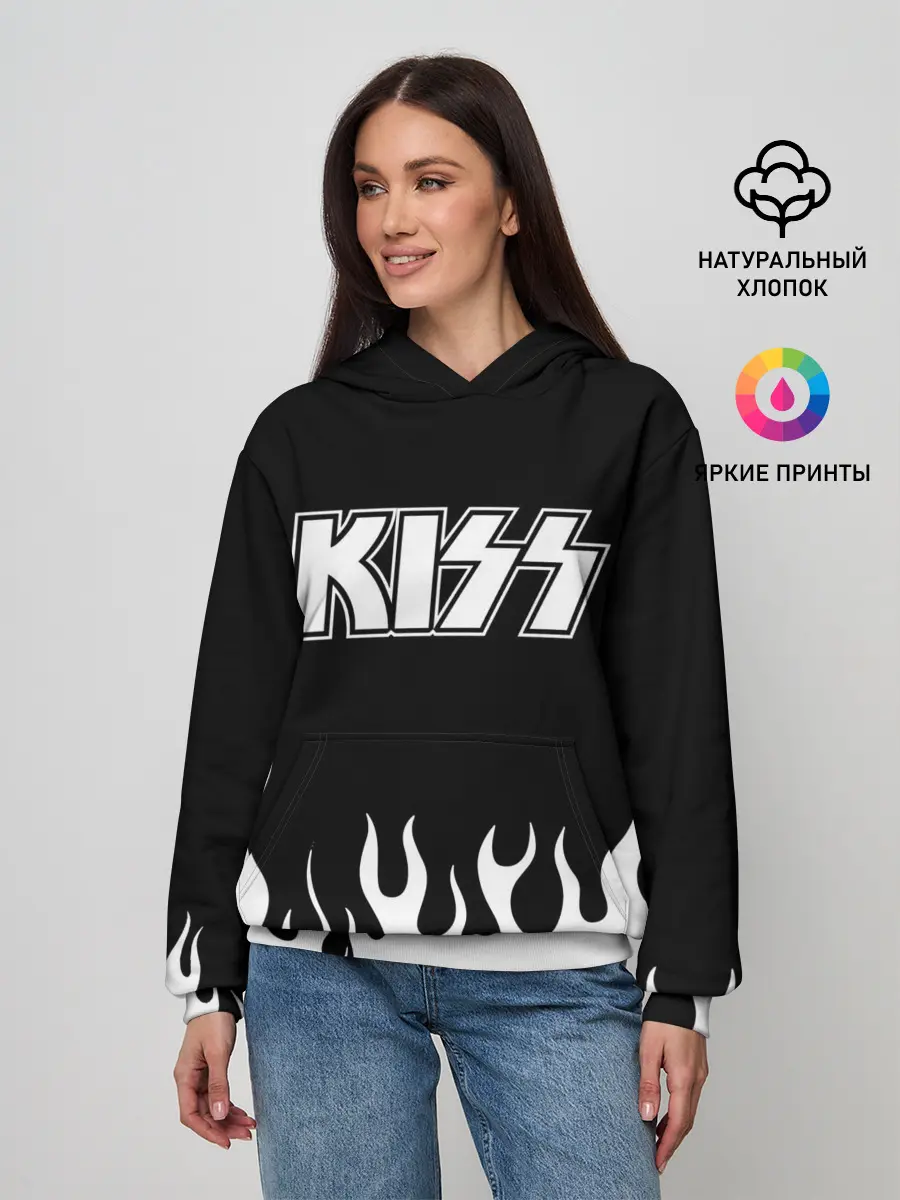 Женское худи / Kiss