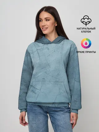 Женское худи / Оттенки синего