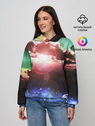 Женское худи / ЗАКАТ НОЧНОЙ