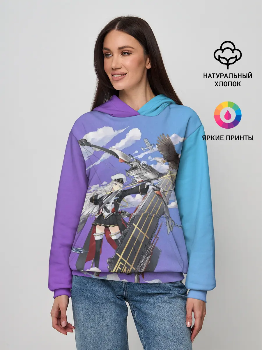 Женское худи / Azur Lane Enterprise and Yorktown