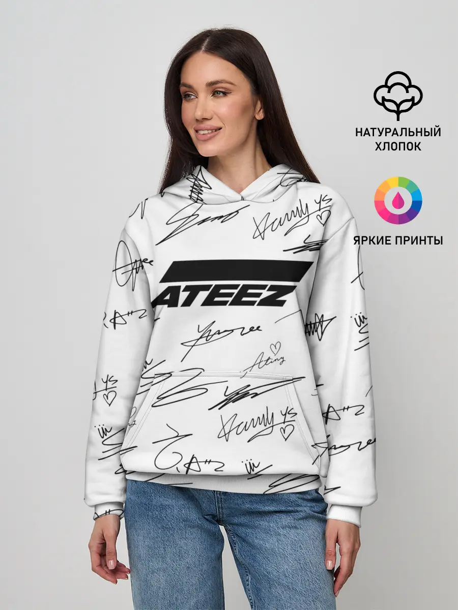 Женское худи / ATEEZ АВТОГРАФЫ