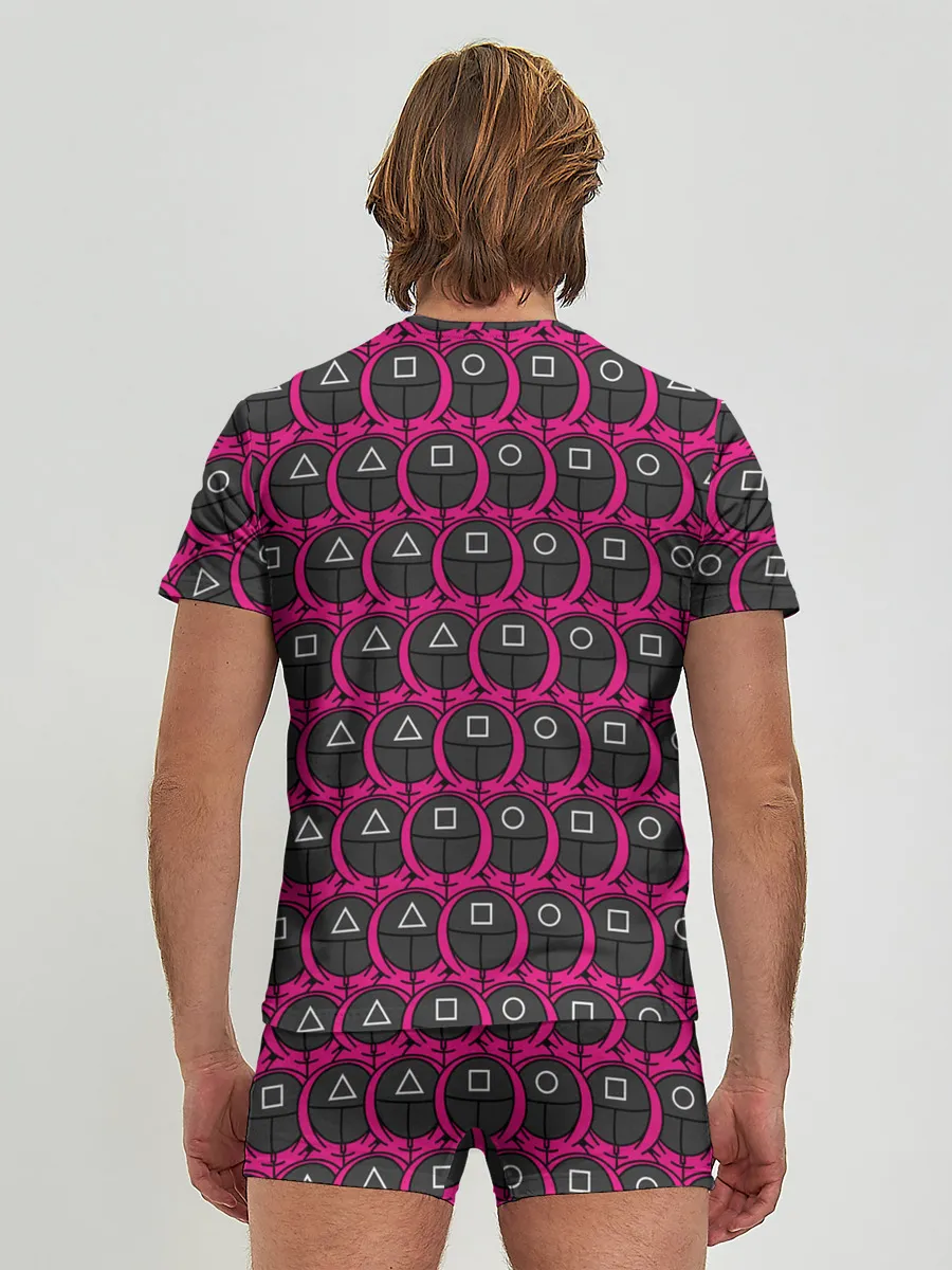 Мужские трусы с футболкой / ИГРА В КАЛЬМАРА, МНОГО СТРАЖНИКОВ