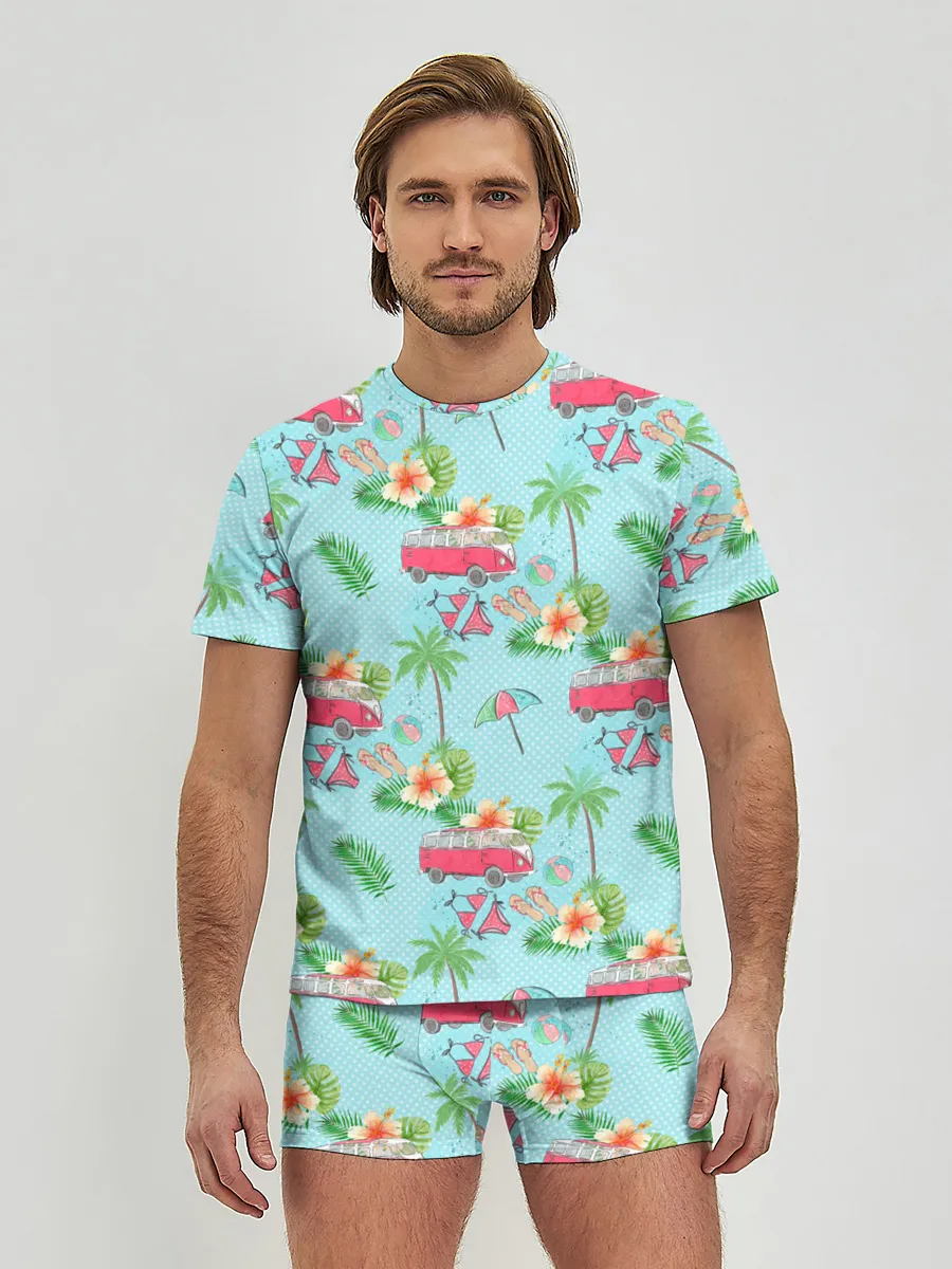 Мужские трусы с футболкой / Путешествие хиппи