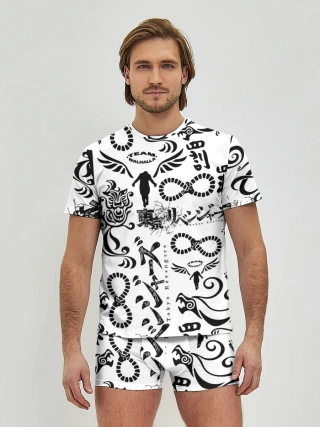 Мужские трусы с футболкой / ТОКИЙСКИЕ МСТИТЕЛИ ЛОГОБОМБИНГ