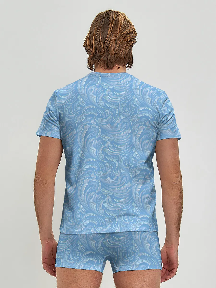 Мужские трусы с футболкой / Морозный Иней