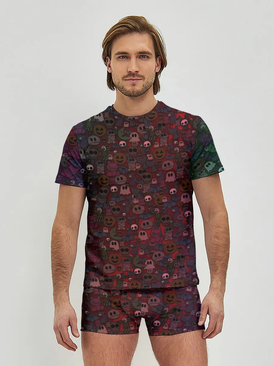 Мужские трусы с футболкой / большой хэллоуин