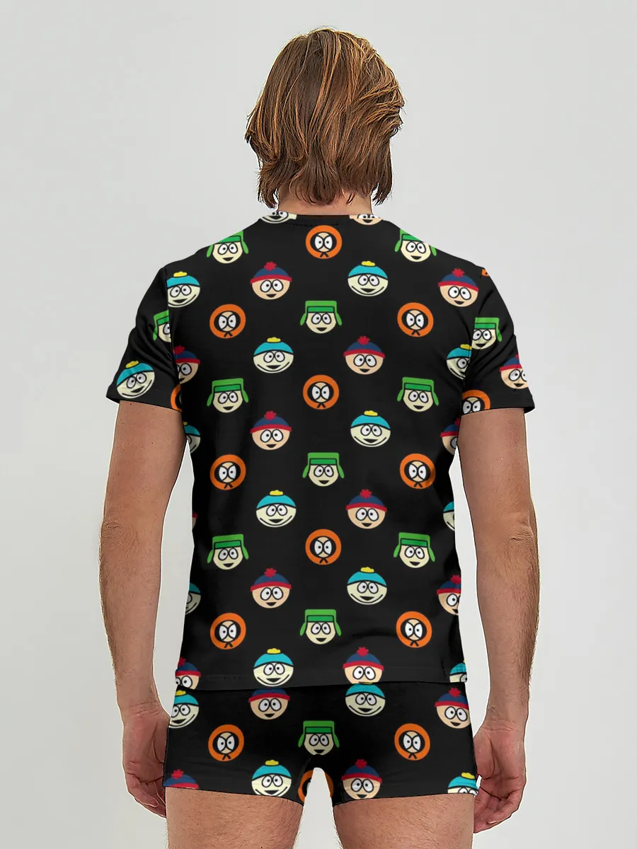 Мужские трусы с футболкой / Южный парк, паттерн