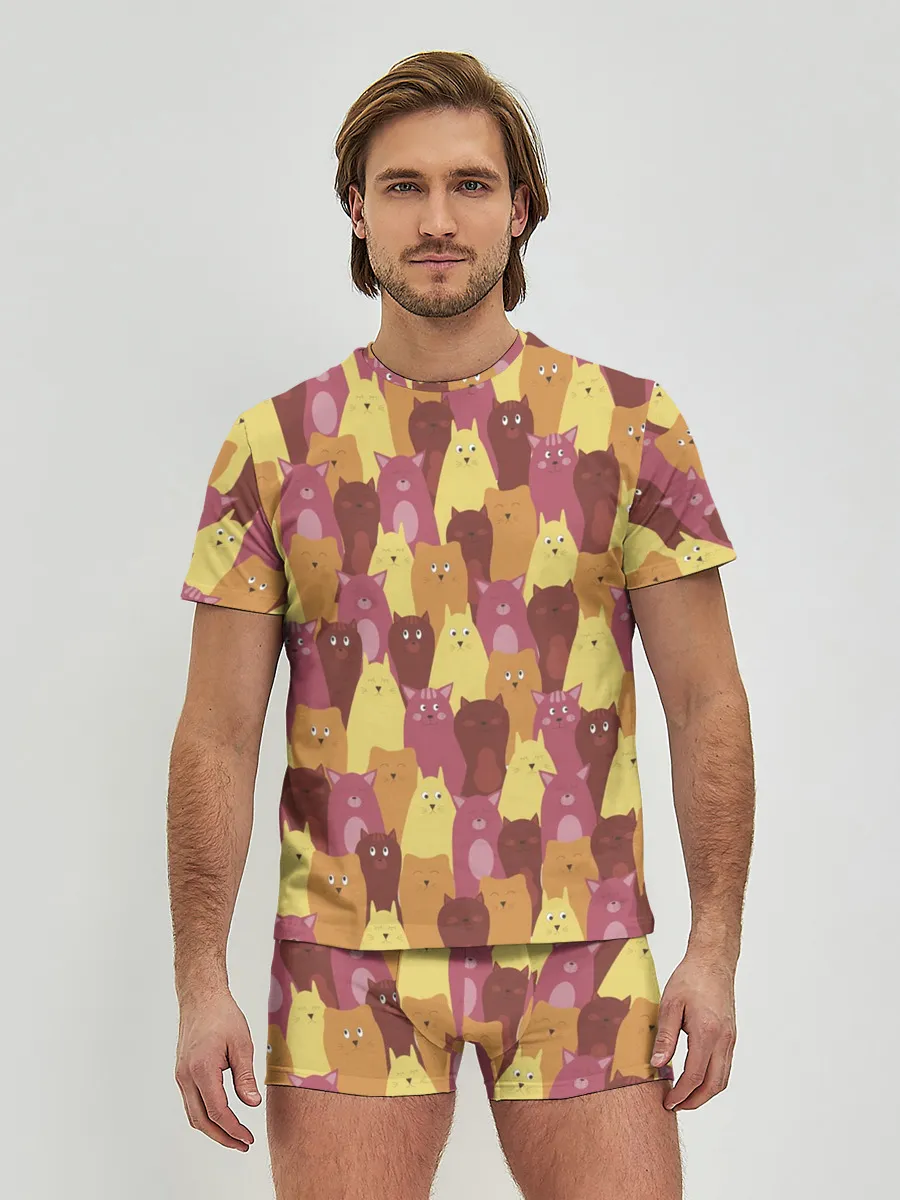 Мужские трусы с футболкой / BEAUTIFUL CATS
