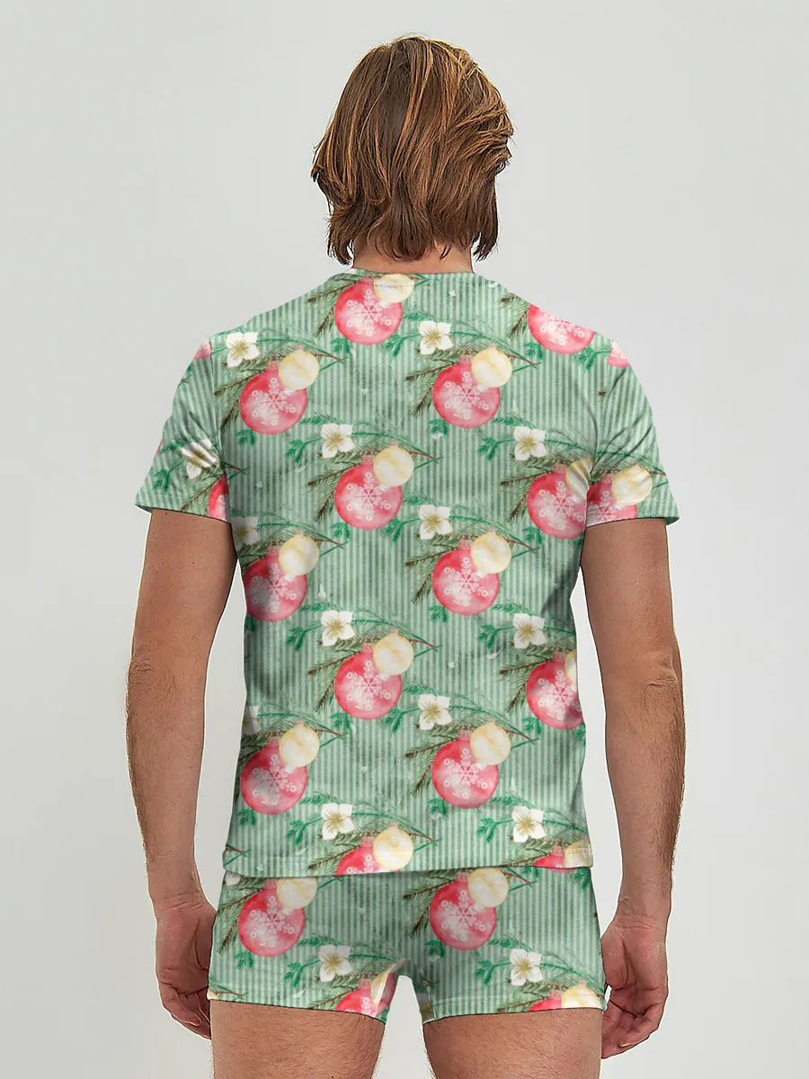 Мужские трусы с футболкой / Елочные игрушки шары