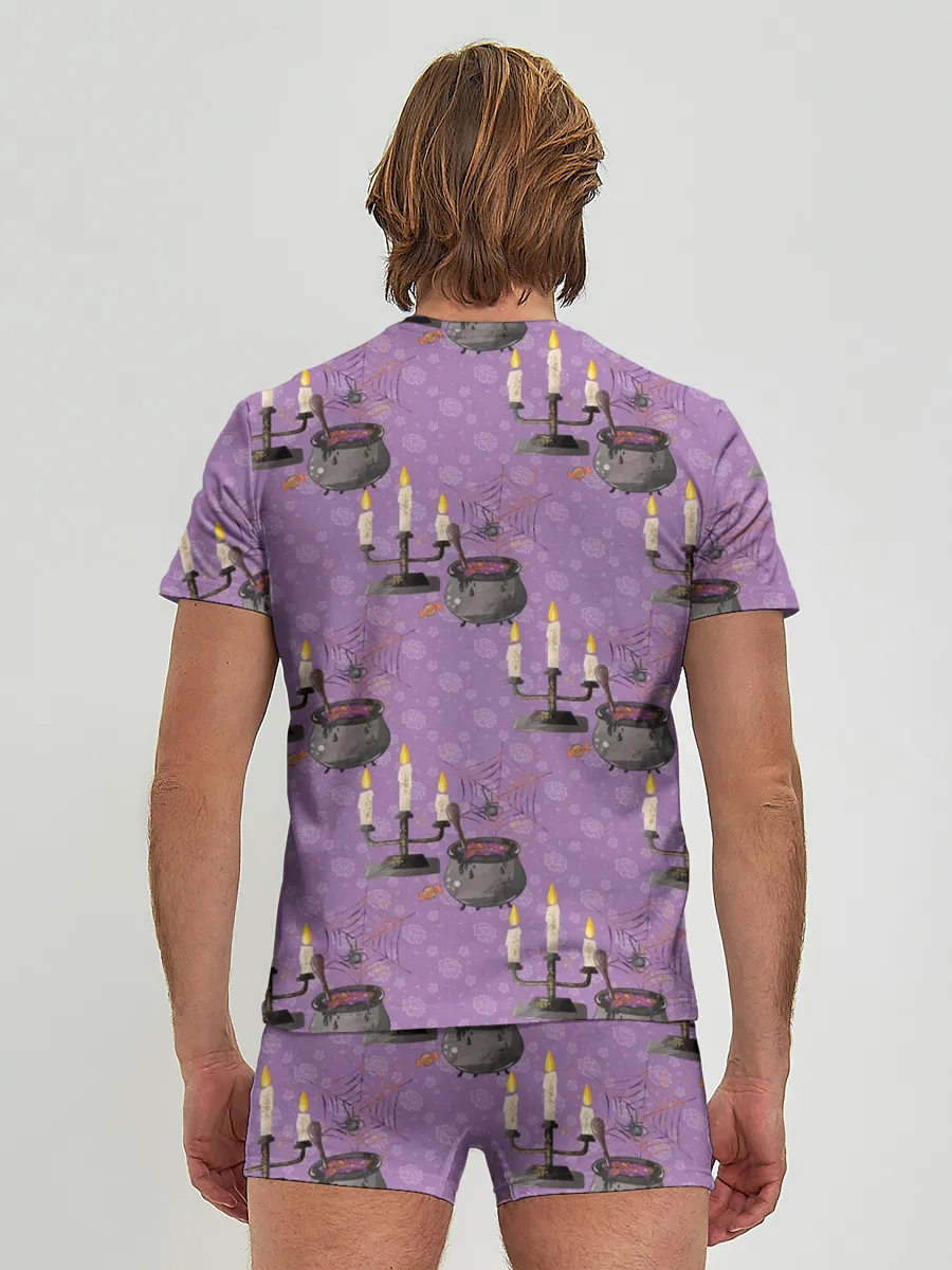 Мужские трусы с футболкой / Хэллоуин Свечи