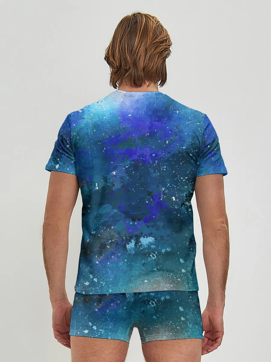 Мужские трусы с футболкой / Космическое облако