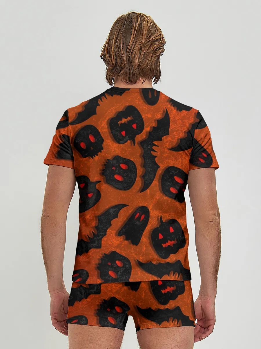Мужские трусы с футболкой / Halloween print