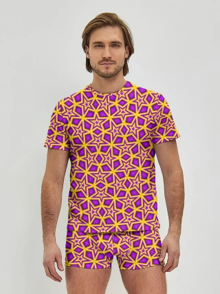 Мужские трусы с футболкой / Сияющие Звёзды