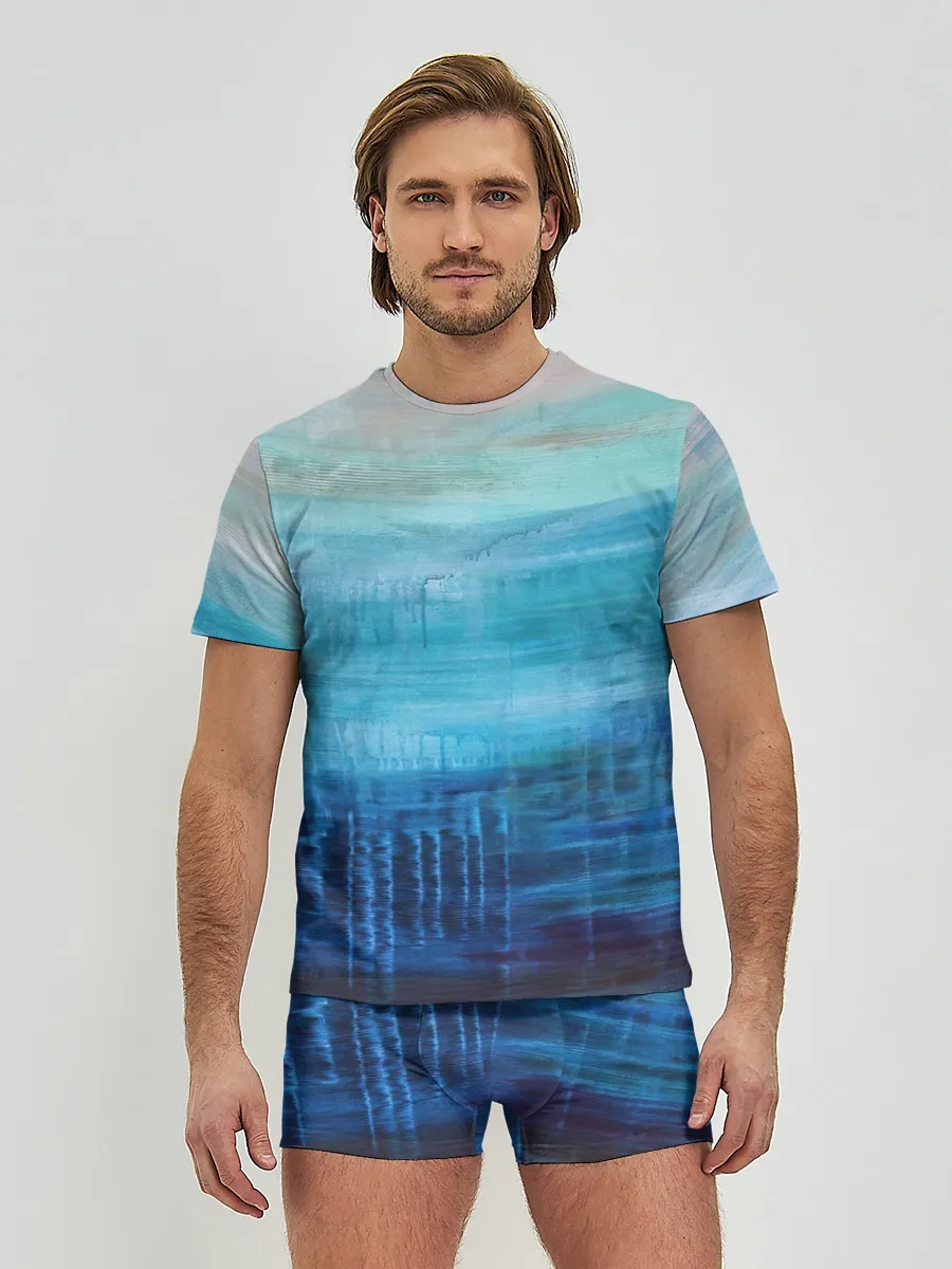 Мужские трусы с футболкой / Небесные потеки