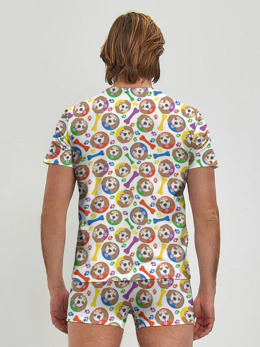 Мужские трусы с футболкой / Бигль