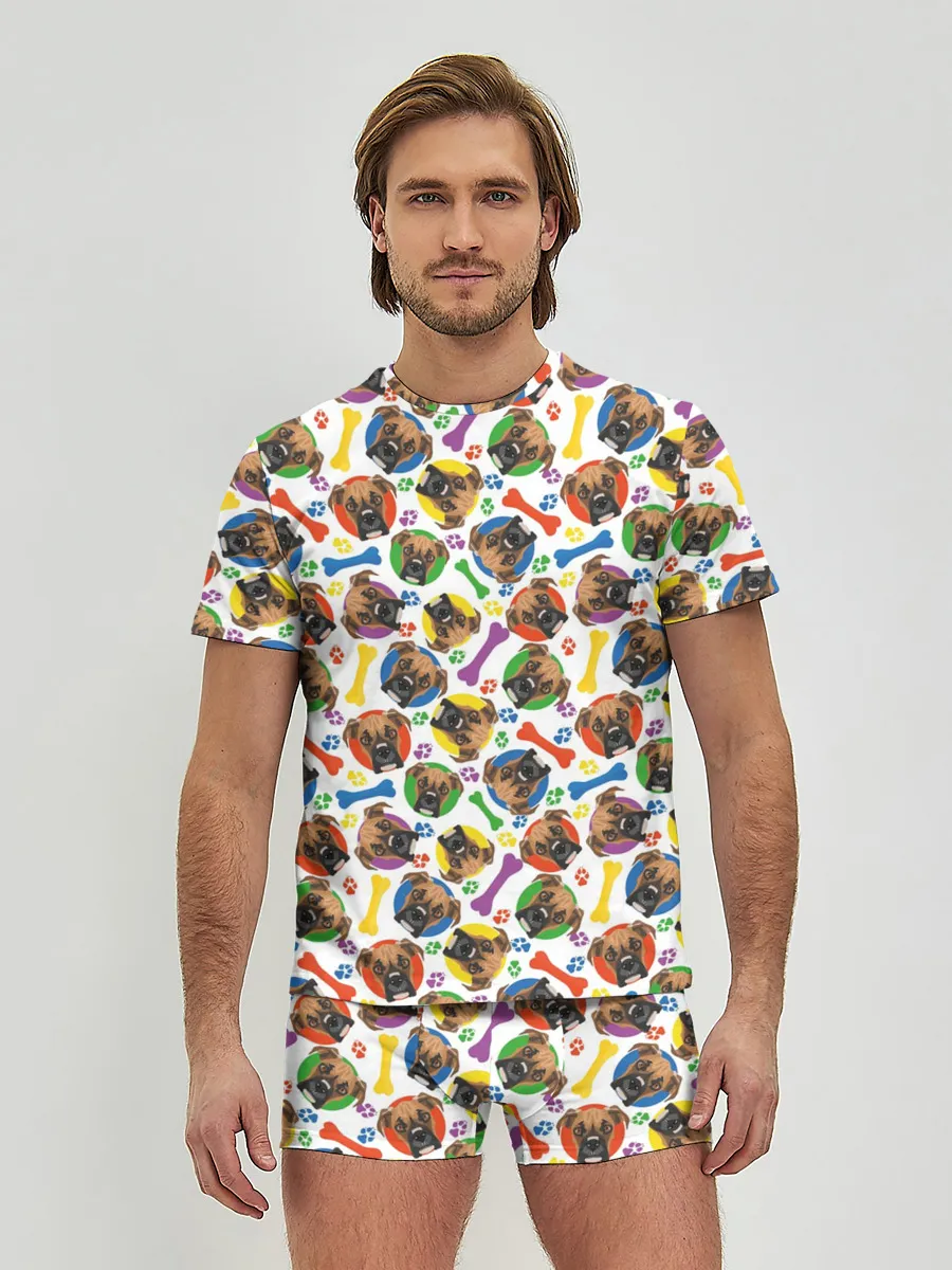 Мужские трусы с футболкой / Немецкий Боксёр