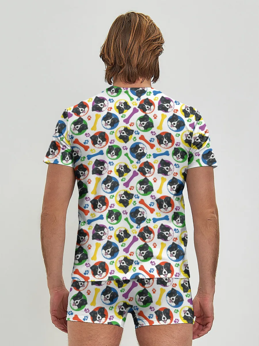 Мужские трусы с футболкой / Бордер-Колли