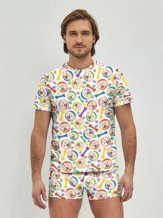 Мужские трусы с футболкой / Пудель