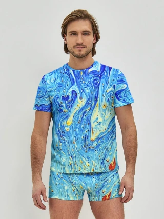 Мужские трусы с футболкой / Сползающие краски