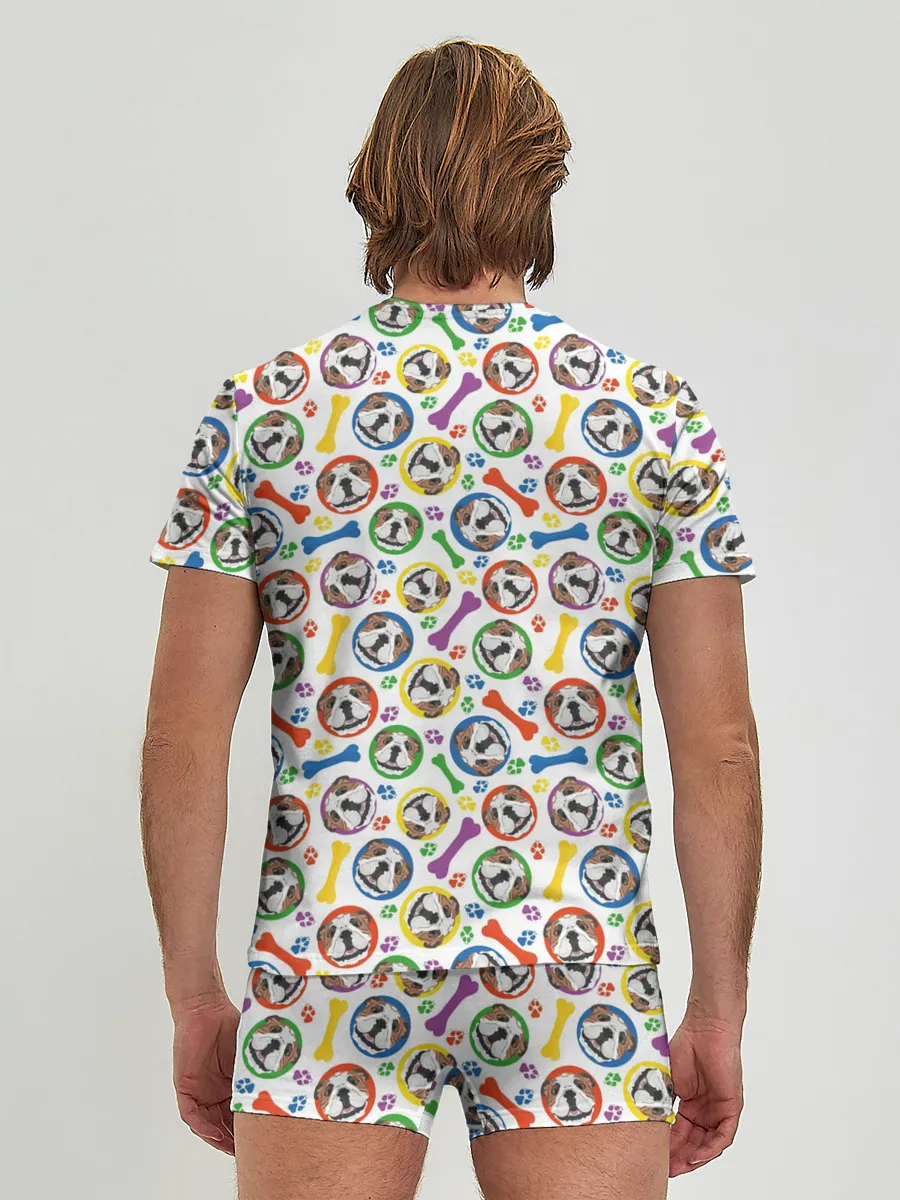 Мужские трусы с футболкой / Английский Бульдог