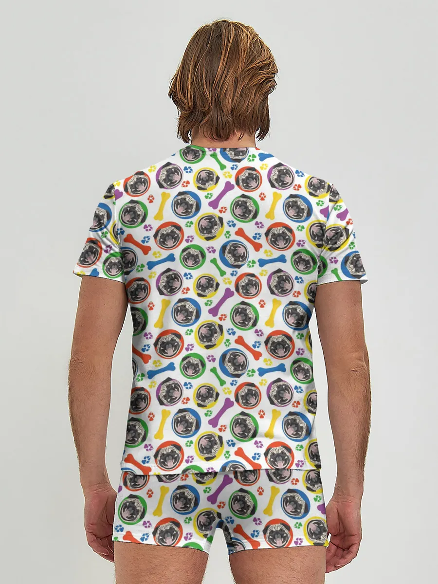 Мужские трусы с футболкой / Мопс