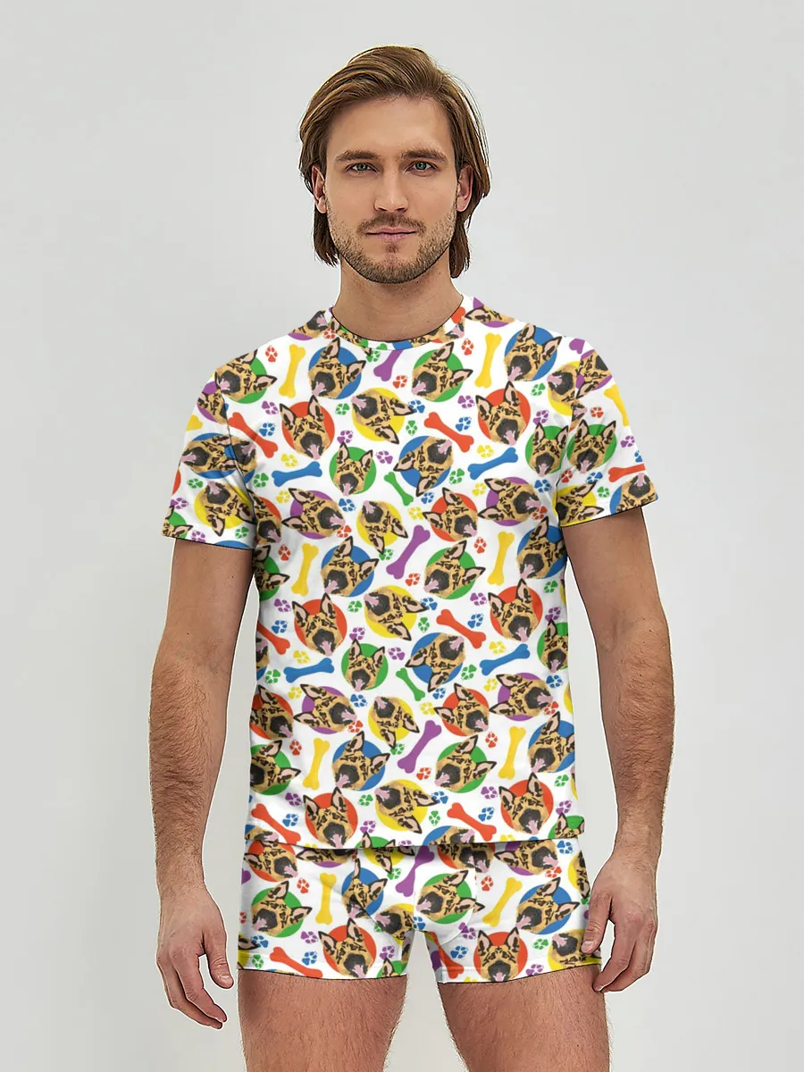 Мужские трусы с футболкой / Немецкая Овчарка