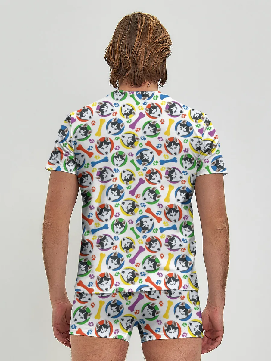 Мужские трусы с футболкой / Хаски