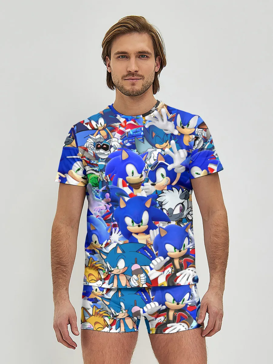 Мужские трусы с футболкой / SONIC СИНИЙ ЁЖ СОНИК