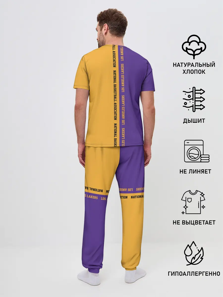 Мужская пижама с брюками / Los angeles lakers. NBA