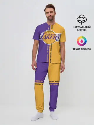 Мужская пижама с брюками / Los angeles lakers. NBA