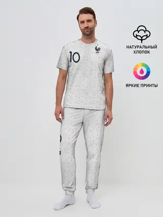 Мужская пижама с брюками / Mbappe away WC 2018