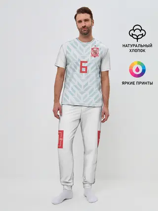 Мужская пижама с брюками / Iniesta away WC 2018