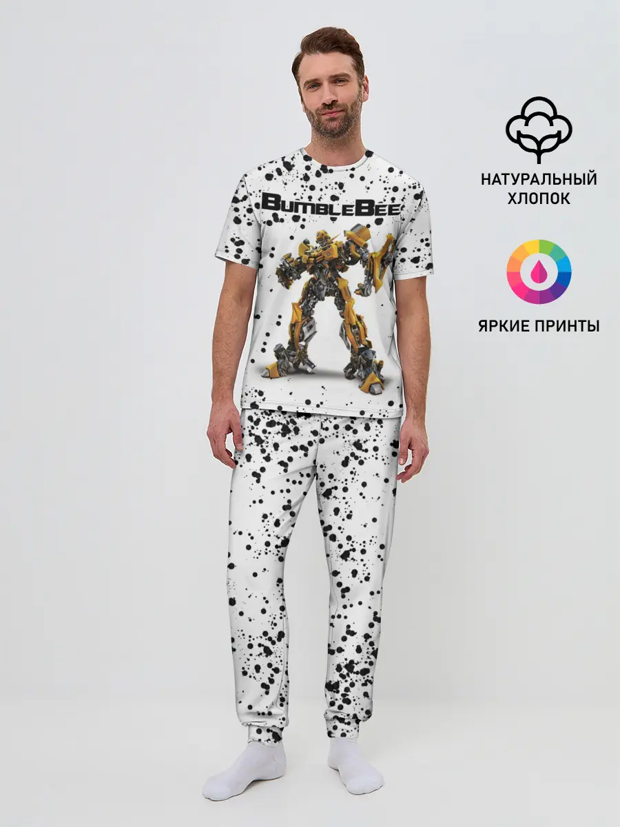 Мужская пижама с брюками / Шмель