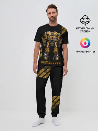 Мужская пижама с брюками / Шмель