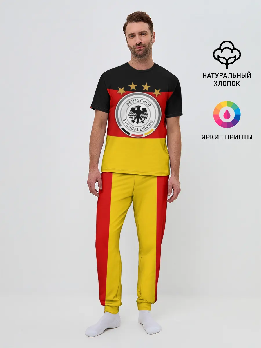 Мужская пижама с брюками / Сборная Германии флаг