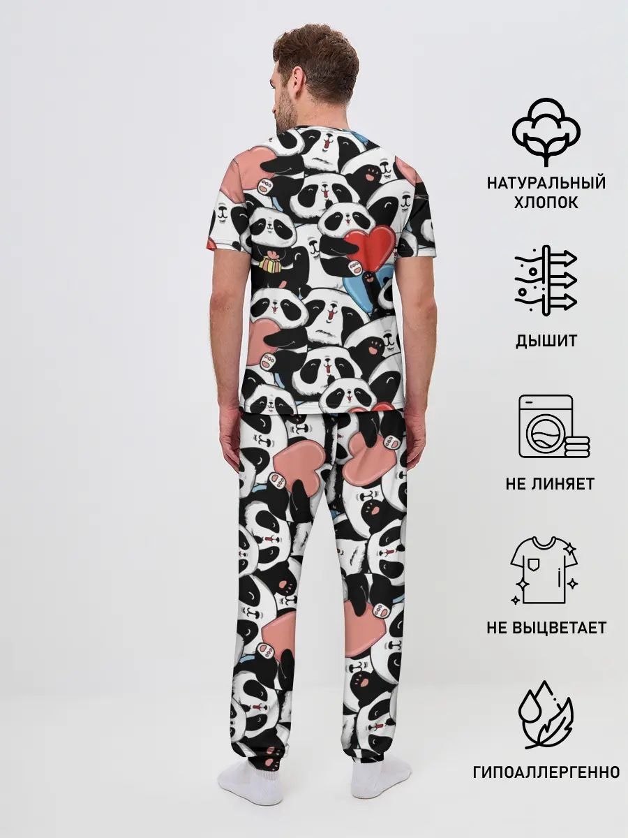 Мужская пижама с брюками / Пандяшки