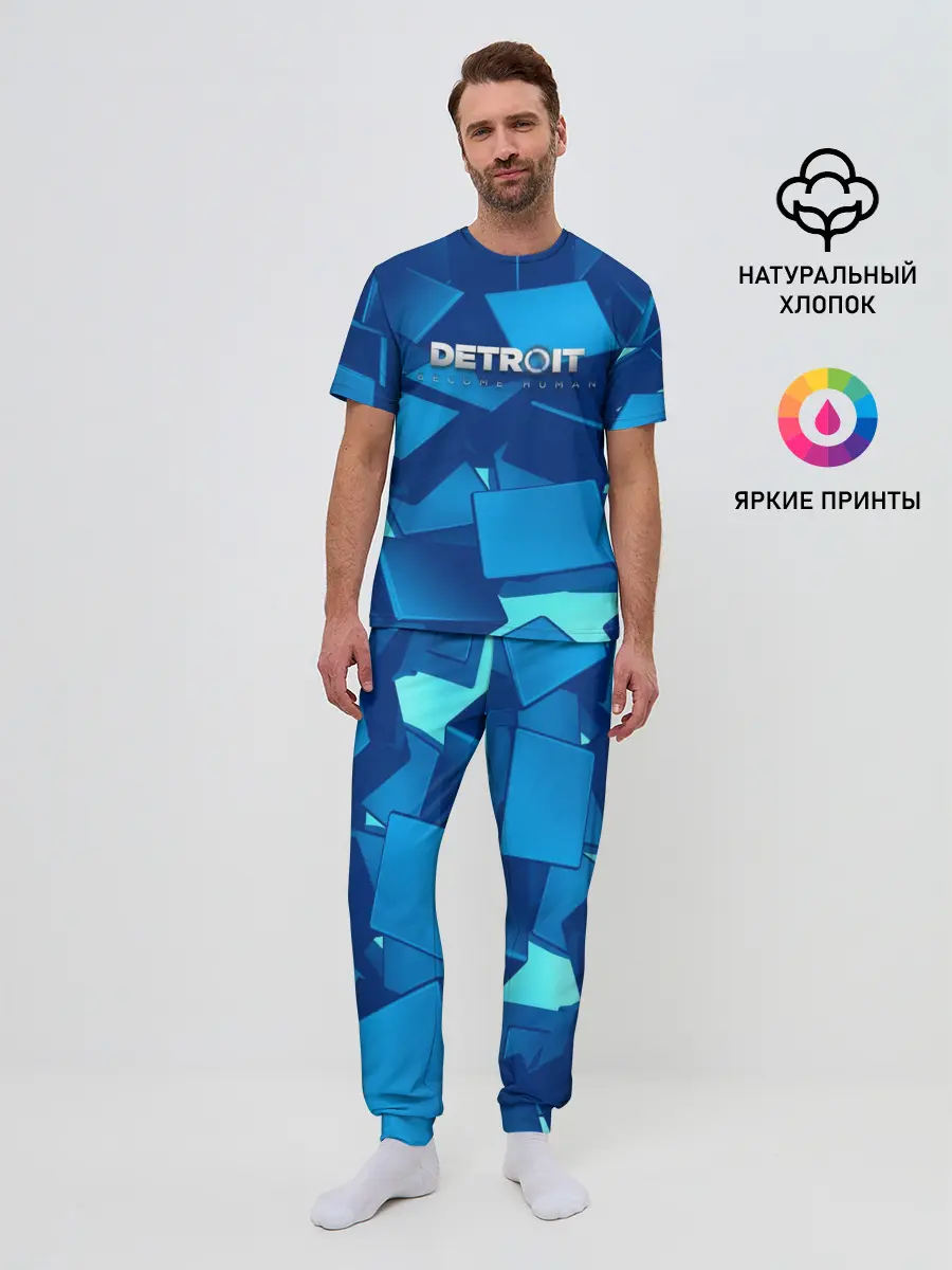 Мужская пижама с брюками / Detroit:become human