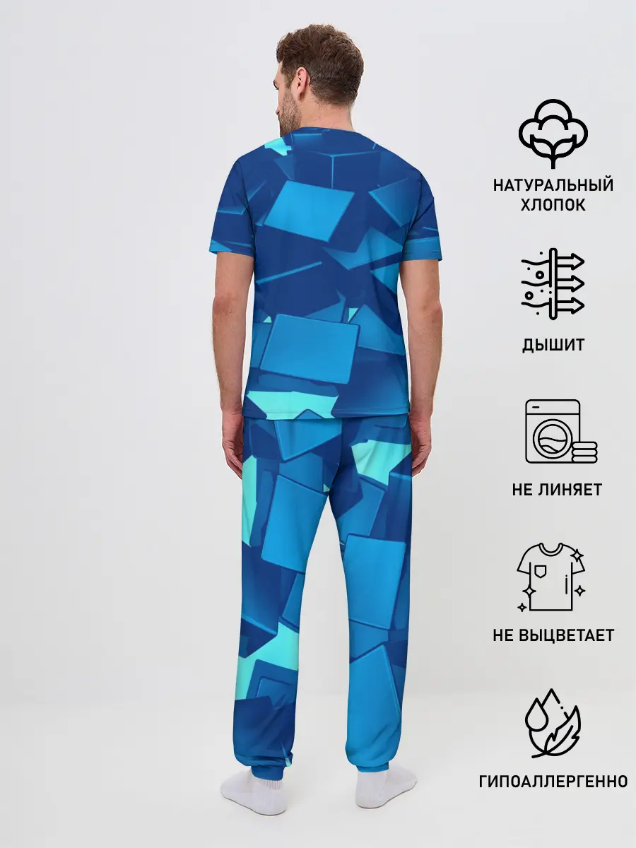 Мужская пижама с брюками / Detroit:become human