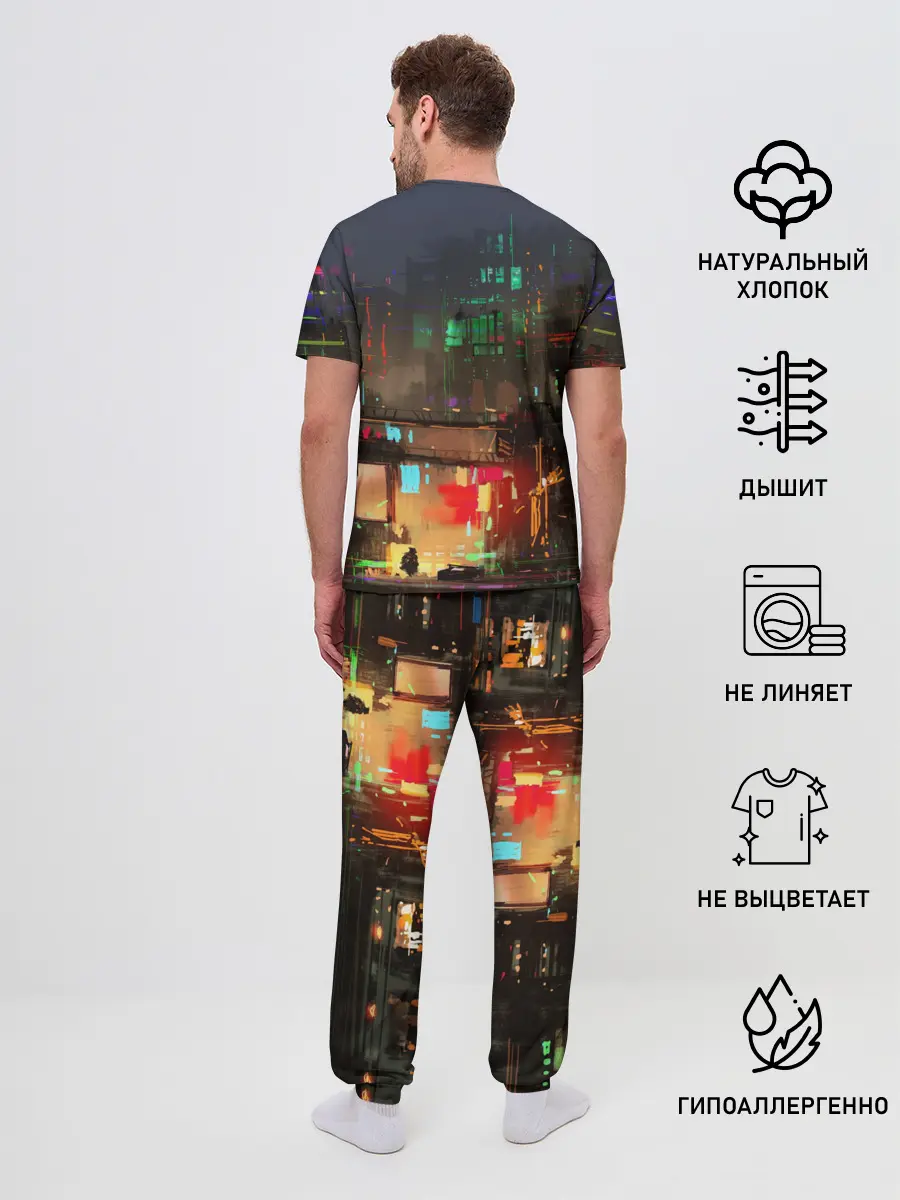 Мужская пижама с брюками / Cyber Punk 2077