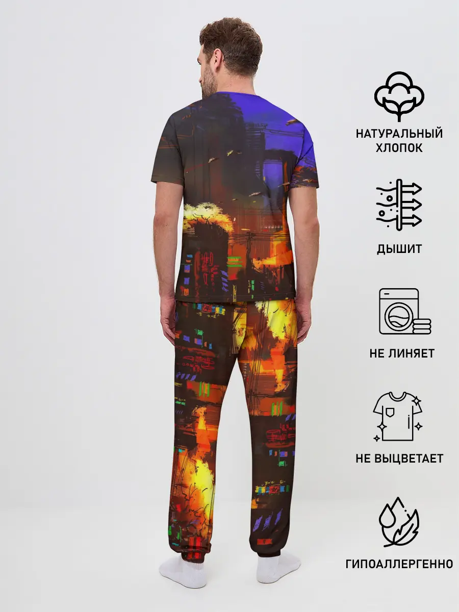Мужская пижама с брюками / Cyber Punk 2077