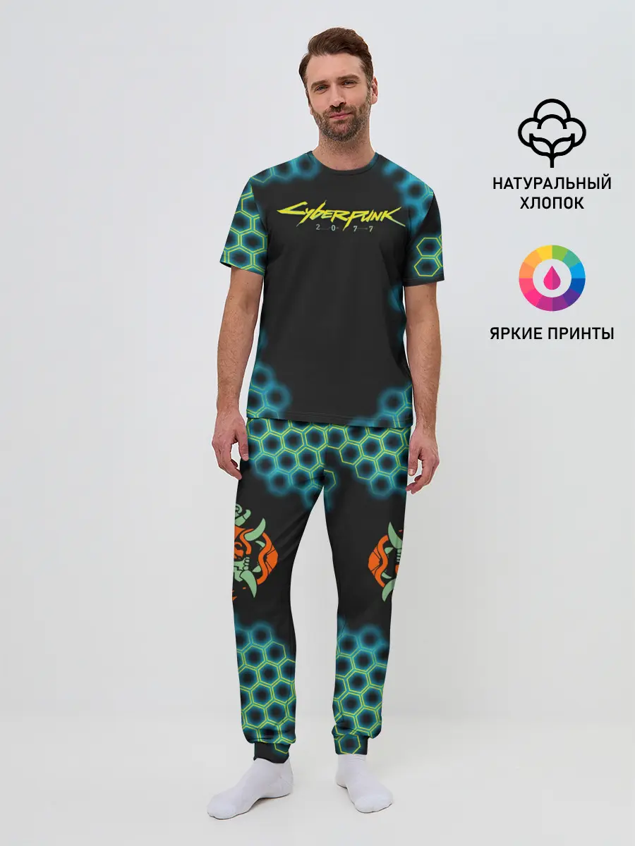 Мужская пижама с брюками / CYBERPUNK 2077