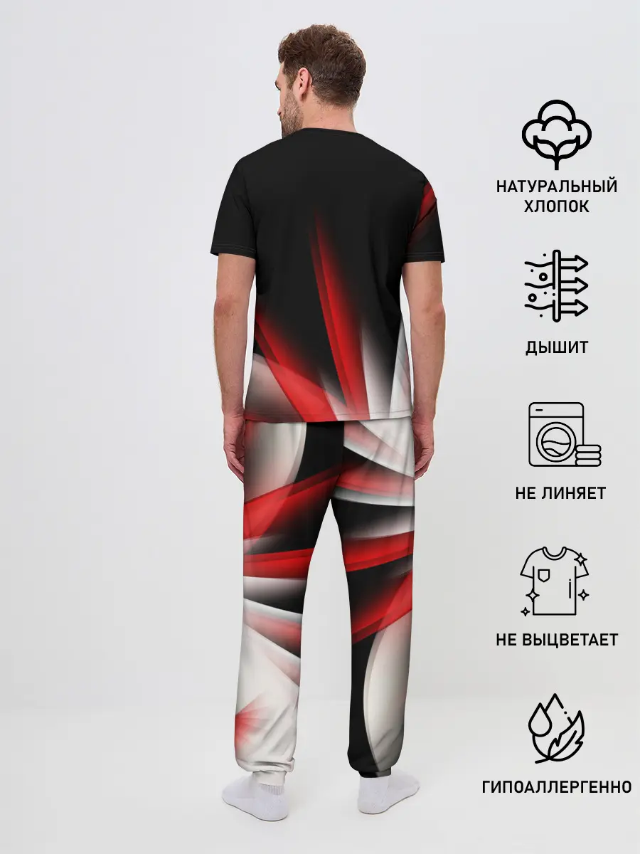 Мужская пижама с брюками / Russia sport collection