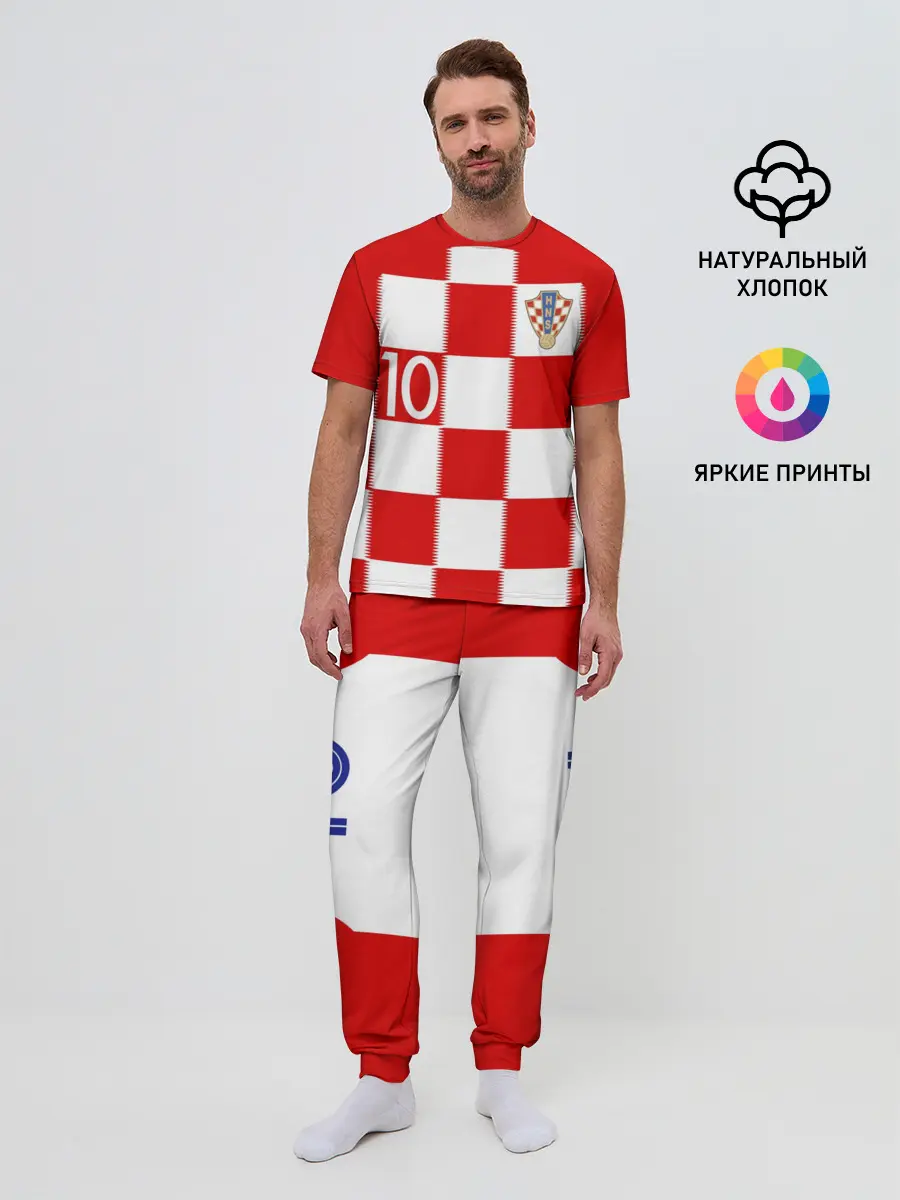 Мужская пижама с брюками / Модрич Хорватия