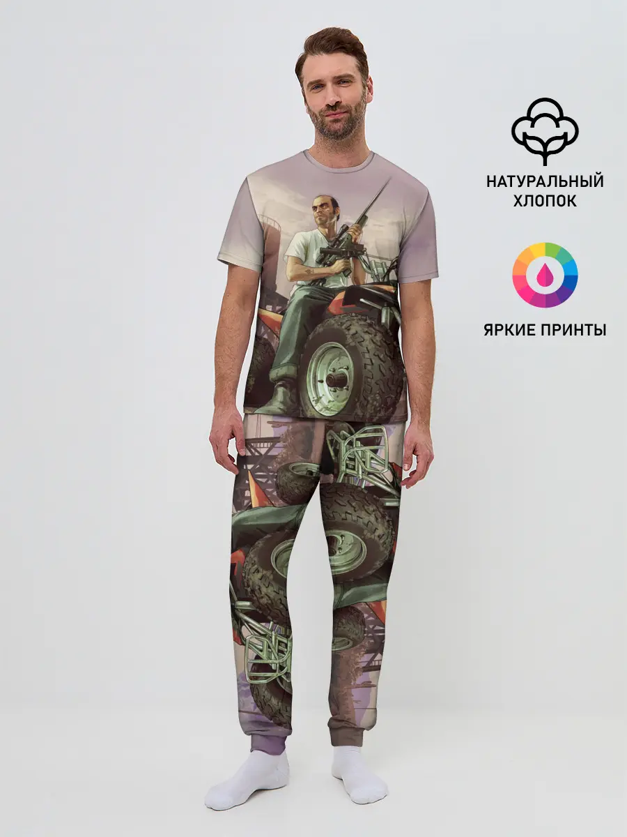 Мужская пижама с брюками / Grand Theft Auto